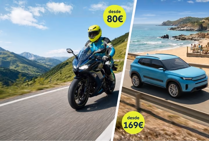 tu seguro de coche de 169€ / tu seguro de moto desde 80€
